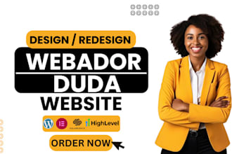 design or redesign hostinger wordpress website, webador, canva, duda, weebly wix