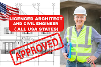 draw review and stamp engineering plan architectural drawing floor plan pe mep