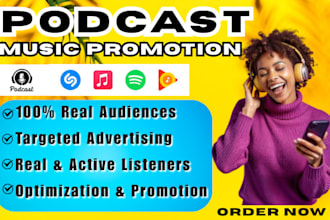 do spotify podcast promotion on high traffic podcast network
