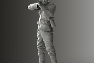 sculpt custom 3d tabletop minis, wargamming miniature figure painting, 3d print