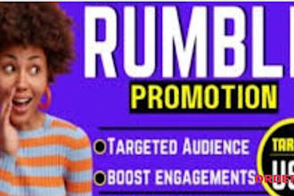 do organic rumble video promotion for fast channel growth