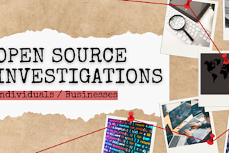 be your osint investigator for deep web and social media tracing