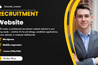 build recruitment website job board site recruitment agency website for hiring