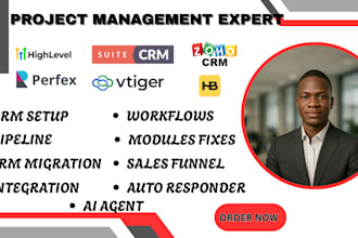 set up fix CRM automations in perfex honeybook vtiger suitecrm zoho