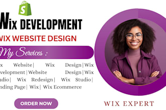 do wix design, wix redesign, wix ecommerce and wix landing page