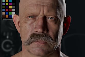 3d metahuman character modelling 3d realistic character for game film printing