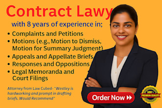 be your lawyer for all court documents, pleadings, appeals, motions, petitions
