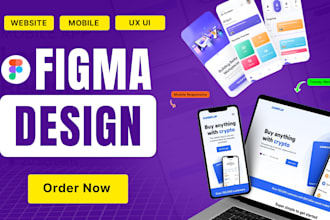 do figma design, figma website design, website ui ux