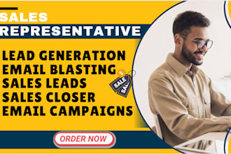 do lead generation and be your expert sales representative