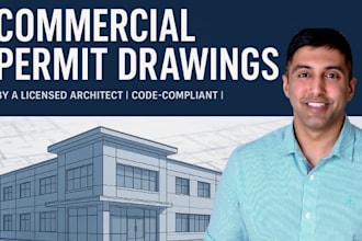do architectural drawing permit set commercial drawing as a licensed architect