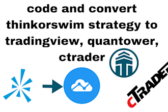 code and convert thinkorswim strategy to tradingview, quantower, ctrader