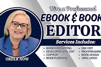 do proofreading and developmental editing non fiction storybook fantasy novel