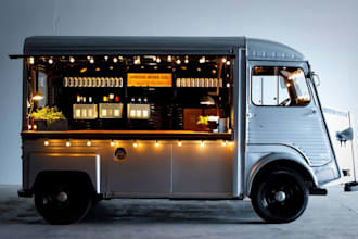 recreate 3d container cafe,foodtruck, shipping container ,restaurant shop, kiosk