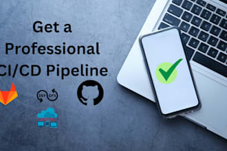 set up a ci cd pipeline with github actions or gitlab ci