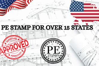 do professional civil and structural engineer pe stamp ca, fl, ga, sc, nc, il