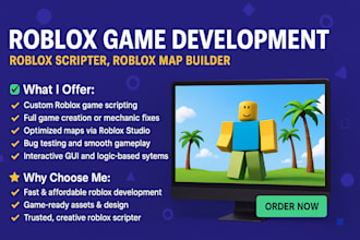 do roblox game development roblox scripter roblox map builder, roblox programmer