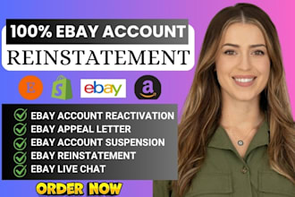 do ebay etsy shopify amazon tiktok shop reinstatement store activation