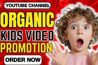 kids learning video promotion channel SEO monetisation manager