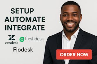 setup zendesk fleshdesk freshsales ai agent fleshwork crm flodesk