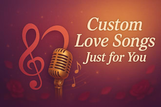 write a custom love song for your anniversary, wedding, or special moment