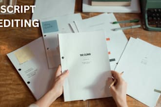 edit proofread your script or screenplay voiceover script editing
