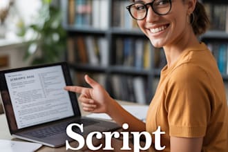 script writing, roblox scripter, youtube scripter, video script