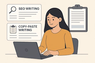 do seo writing and copypasting