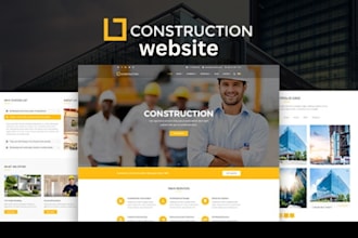 build construction website contractor and roofing website on wordpress