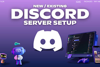 professionally setup and organize your discord server