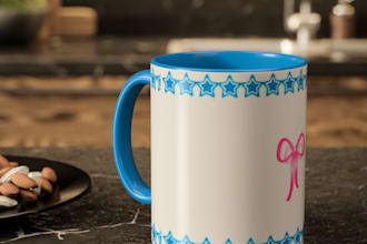make aesthetic coffee mug designs with flowers