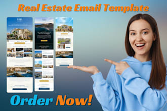 do real estate email marketing newsletter mailchimp brevo canva beehiiv template