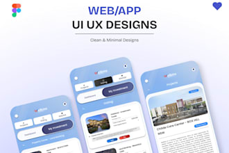 design website mobile ui ux design and prototype mockup