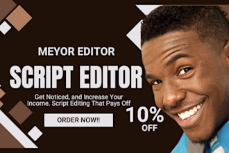 do TV series, film script, movie script screenplay editing and proofreading