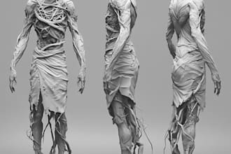 make horror, scifi fantasy illustration