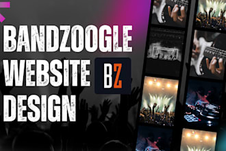 build a bandzoogle music website and bandzoogle merch store