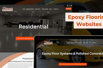 build squarespace epoxy website flooring website coating website roofing website