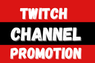 do organic twitch channel promotion to get organic audience