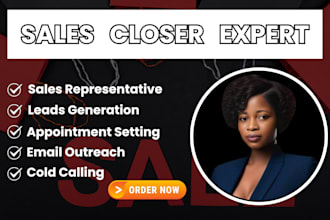be your sales online representative sales closer, lead generation, sales person