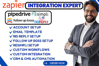 setup resimpli rei reply follow up boss automation pipedrive zapier integration