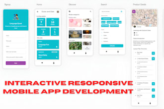 learning mobile kids app developer, app creation, UI UX