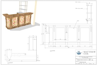 do millwork shop drawings for cabinets and woodworking furniture in cad