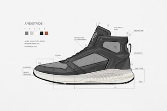 design custom shoes, sneakers or footwear for your fashion brand or idea