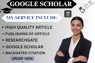 write and publish article in a peer reviewed index google scholar journal