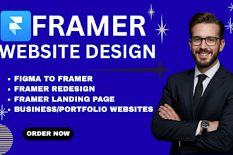 build framer website, framer landing page, figma to framer website