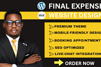 final expense landing page life insurance website logo final expense website