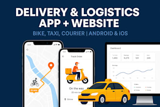 build on demand delivery and logistics app with website for bike and taxi fleets