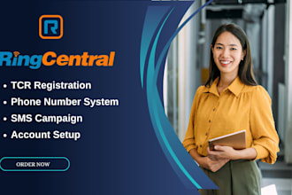 setup ringcentral tcr registration, toll free verification, telynx