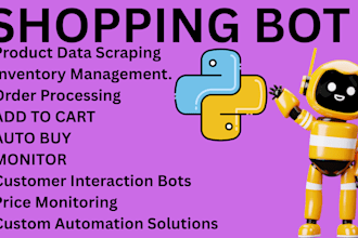 do amazon bot,  popmart bot, etsy, ebay, walmart bot, pokemon bot, bestbuy bot