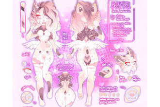 draw custom furry reference sheet anthro nsfw fursona furry art