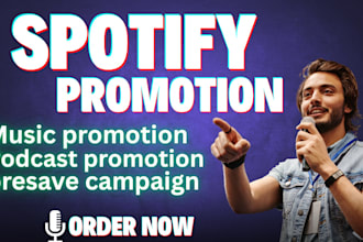 do spotify music promotion, spotify presave link campaign, podcast promotion